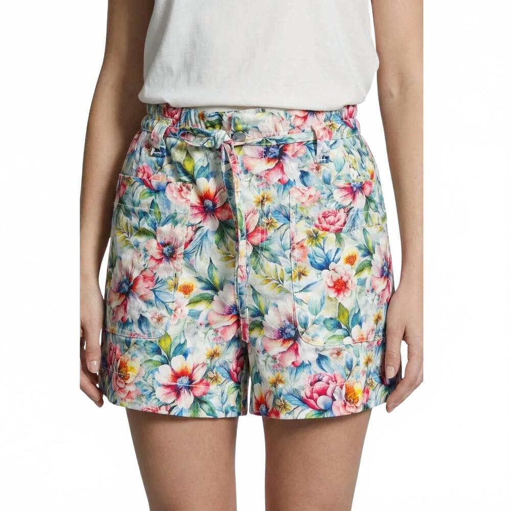 NEW APNY coastal tie short in garden harmony